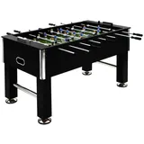 vidaXL Kickertisch Stahl 60 kg 140 x 74,5 x 87,5 cm Schwarz