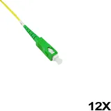 BlueOptics LWL Faserpigtail, mehrfarbig, 12x, 1 Meter, SC/UPC, G.657.A1 Singlemode