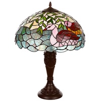 BIRENDY Lampe im Jugendstill 16 Zoll Libelle, Schmetterling edel,