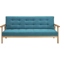 SalesFever Schlafsofa skandinavisch Strukturstoff Eukalyptus Massivholz Relaxfunktion