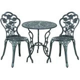 casa.pro Bistro-Set 3-tlg. Grün