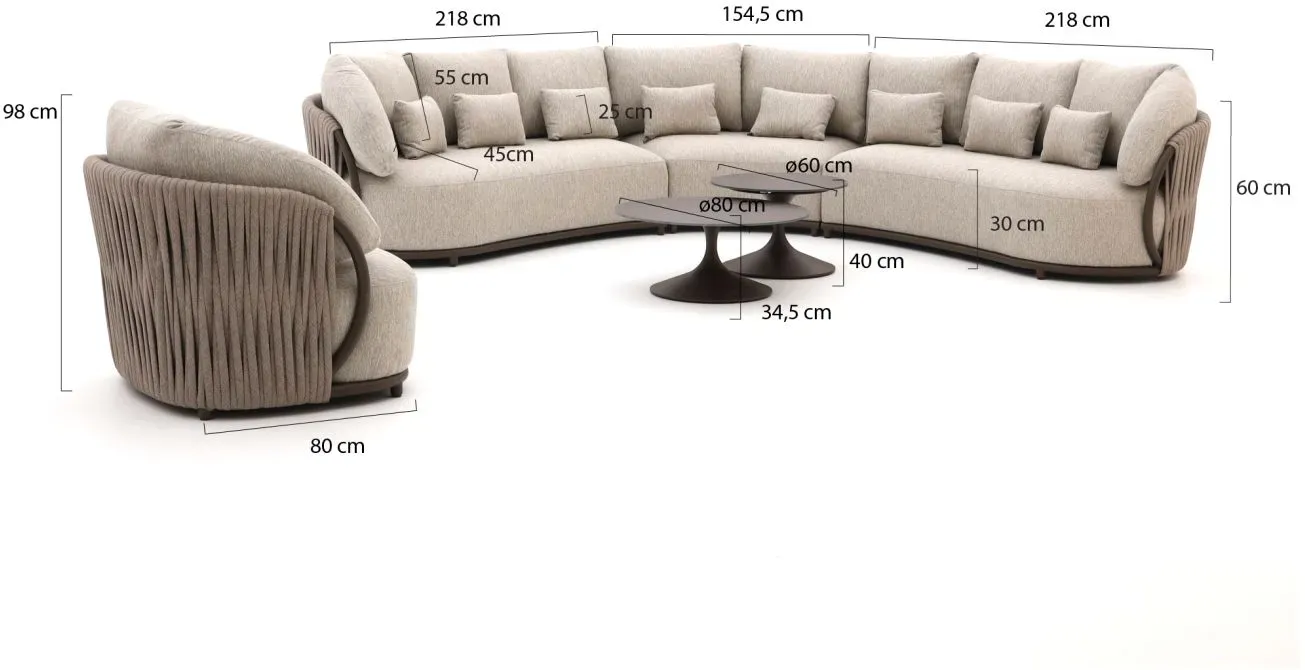 SUNS Vivaro/Nova Ecklounge-Set 6-teilig