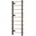 Vevor schwedische Leiterwand 9-stufiges Kletterspielzeug Wandturnhalle aus Massivholz + Karbonstahl 150 kg belastbares Indoor-Klettergerüst mit 8 x 8 cm Power Rack-Zubehör Turnreck