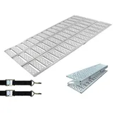 Baumarktplus DREIBREIT by TRUTZHOLM 3-fach Auffahrrampe klappbar 215cm 1020kg Alu gelocht gerillt Verladerampe Rampe