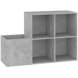 vidaXL Flur-Schuhschrank Betongrau 105x35,5x70 cm Holzwerkstoff