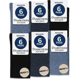 Occulto Oliver 6 Paare Blau 43-46