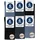 Occulto Oliver 6 Paare Blau 43-46