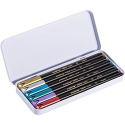 edding Filzstifte "Metallic", 6 Stifte