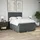 vidaXL Boxspringbett 140 x 200 cm Dunkelgrau