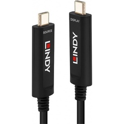 Lindy Fibre Optic Hybrid USB C Video (5 m, USB 3.1), USB Kabel