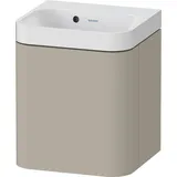 Duravit Happy D.2 Plus Möbelwaschtisch c-shaped mit Unterbau, wandhängend 400 x 360mm