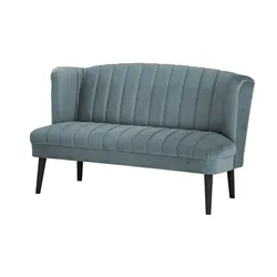 switch Küchensofa Samt  Rina ¦ blau ¦ Maße (cm): B: 180 H: 92 T: 76