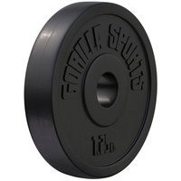 GORILLA SPORTS Hantelscheiben Einzeln/Set, 1,25 - 30kg, Gewichtsscheiben, 30mm Bohrung, Kunststoff schwarz