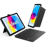 Inateck Keyboard iPad 11" QWERTZ für Chuwi HiPad 11 Schwarz/Grau