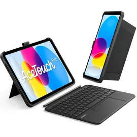 Inateck Keyboard iPad 11" QWERTZ für Chuwi HiPad 11 Schwarz/Grau