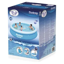 BESTWAY Fast Set Aufstellpool ⌀ 366 x 76 cm Blau