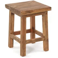DESIGN DELIGHTS Hocker Massiv 48 Holz 35 x 48 x 35 cm Beige