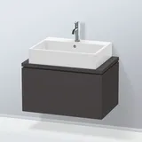 Duravit Waschtischunterschrank Compact L-Cube 72x47,7cm, graph matt, f Kons, 1 Auszug