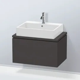 Duravit Waschtischunterschrank Compact L-Cube 72x47,7cm, graph matt, f Kons, 1 Auszug