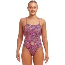 Funkita Damen Badeanzug Strapped In One Piece Learn To Fly 38