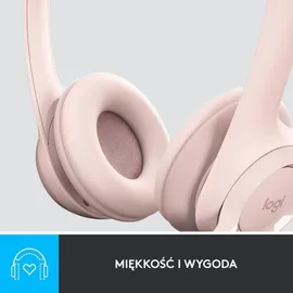 Logitech H390 USB-A Rosa