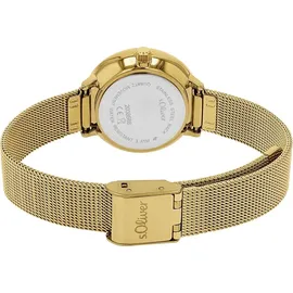 S.Oliver Quarzuhr Armbanduhr Edelstahl gold 2038588