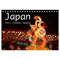 Calvendo Japan - Tokio, Yokohama, Nagasaki (Tischkalender 2026 DIN