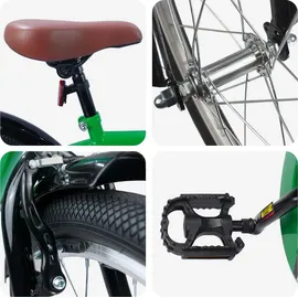 vidaXL Kinderfahrrad 18 Zoll RH 0 cm Grün