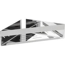 Wenko Turbo-Loc® Eckablage Genova Shine, Befestigen ohne Bohren mit Klebepad-System, platzsparende Aufbewahrung von Pflegeprodukten, 36 x 8 x 17 cm, - BHT 36x8x17 cm