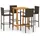 vidaXL Gartenbar Set 5-tlg. Braun