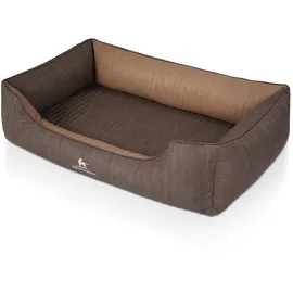 Knuffelwuff Hundebett Outlander XXL 120 x 85 cm braun/beige