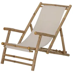Bloomingville - Korfu Outdoor Liegestuhl, Bambus / natur