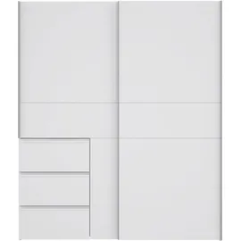 Forte Winn Schwebetürenschrank 170 x 201 x 61 cm weiß