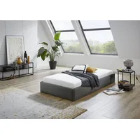 Westfalia Schlafkomfort Polsterbett "Osaka", grau (anthrazit), B:105cm L:205cm, Bezug:Kunstleder,