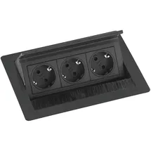 EVOline Flip Top Push S Einbausteckdose 3-fach, 230v -