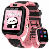 LITEYPP Smartwatch Kinder, Kinderuhr Mädchen-Kinder Telefonuhr, Smartwatch Kinder Musik Player, Smartwatch mit Schrittzähler Spiele Anruf Musik Kamera Wecker, Geschenke für Jungen und Mädchen(Rosa)