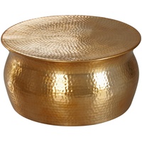 Wohnling Couchtisch Aluminium gold 60,0 x 60,0 x 30,5 cm