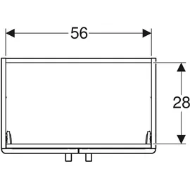 Geberit Renova Compact Unterschrank für Waschtisch, mit zwei Türen, hellgrau, 501.926.42.1