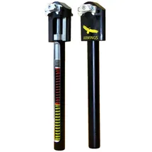 AIRWINGS COMFORT1Plus gefederte Sattelstütze mit Gleitlager, 320mm Länge (Hard, Ø30,9mm)