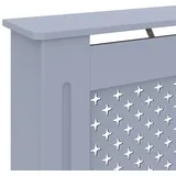 vidaXL Heizkörperverkleidung Anthrazit 112x19x81,5 cm MDF