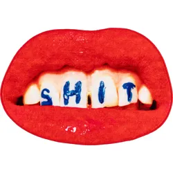 Toiletpaper Shit Badezimmermatte Lippen
