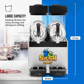 Royal Catering Slush-Maschine - 2 x 15 Liter