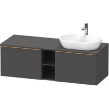 Duravit D-Neo Konsolenwaschtischunterbau wandhängend Graphit Matt 1400x550x459 mm - DE4950R04490000 DE4950R04490000