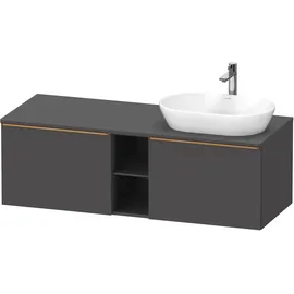 Duravit D-Neo Konsolenwaschtischunterbau wandhängend Graphit Matt 1400x550x459 mm - DE4950R04490000 DE4950R04490000