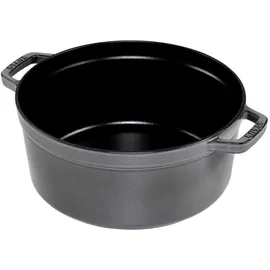 Staub Cocotte 26 cm rund graphitgrau