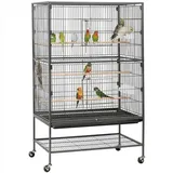 Vogelvoliere Papageienkäfig Vogelkäfig Zimmer Voliere Vogelhaus 132cm Tierkäfig