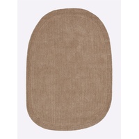 Teppich HEINE HOME Teppiche Gr. B/L: 80 cm x 270 cm, 5 mm, 1 St., beige Schurwollteppiche