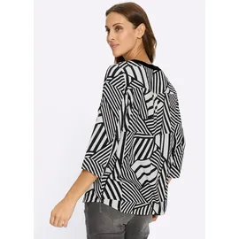 Inspirationen Schlupfbluse schwarz/weiß 40