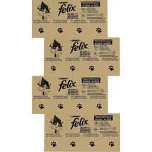 FELIX Jumbopack Felix "So gut wie es aussieht" Gelee 120 x 85 g - Fleisch Mixpaket 1 (Rind, Huhn, Ente, Lamm)
