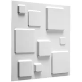 wall-art 3D-Wandpaneele 24 Stk. GA-WA09 Squares WallArt